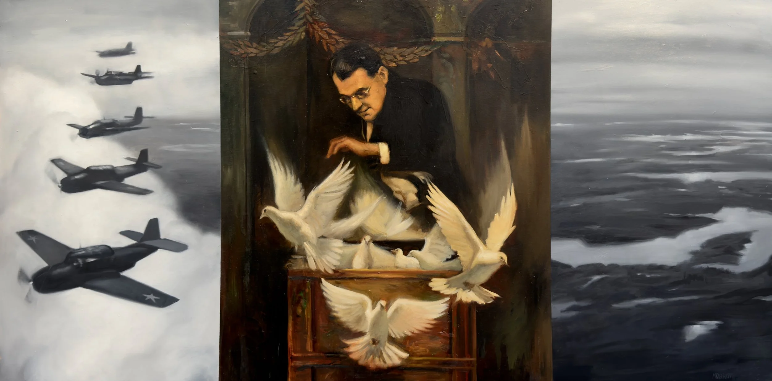 "Release"
Oil on panel 24 x 48 inches