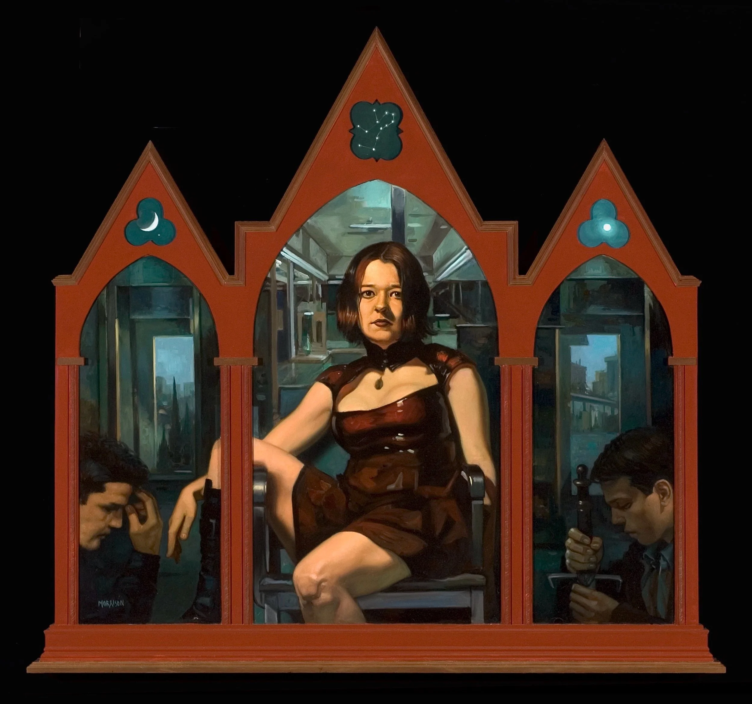 Gothic Madonna
Oil on Panel
Artist frame