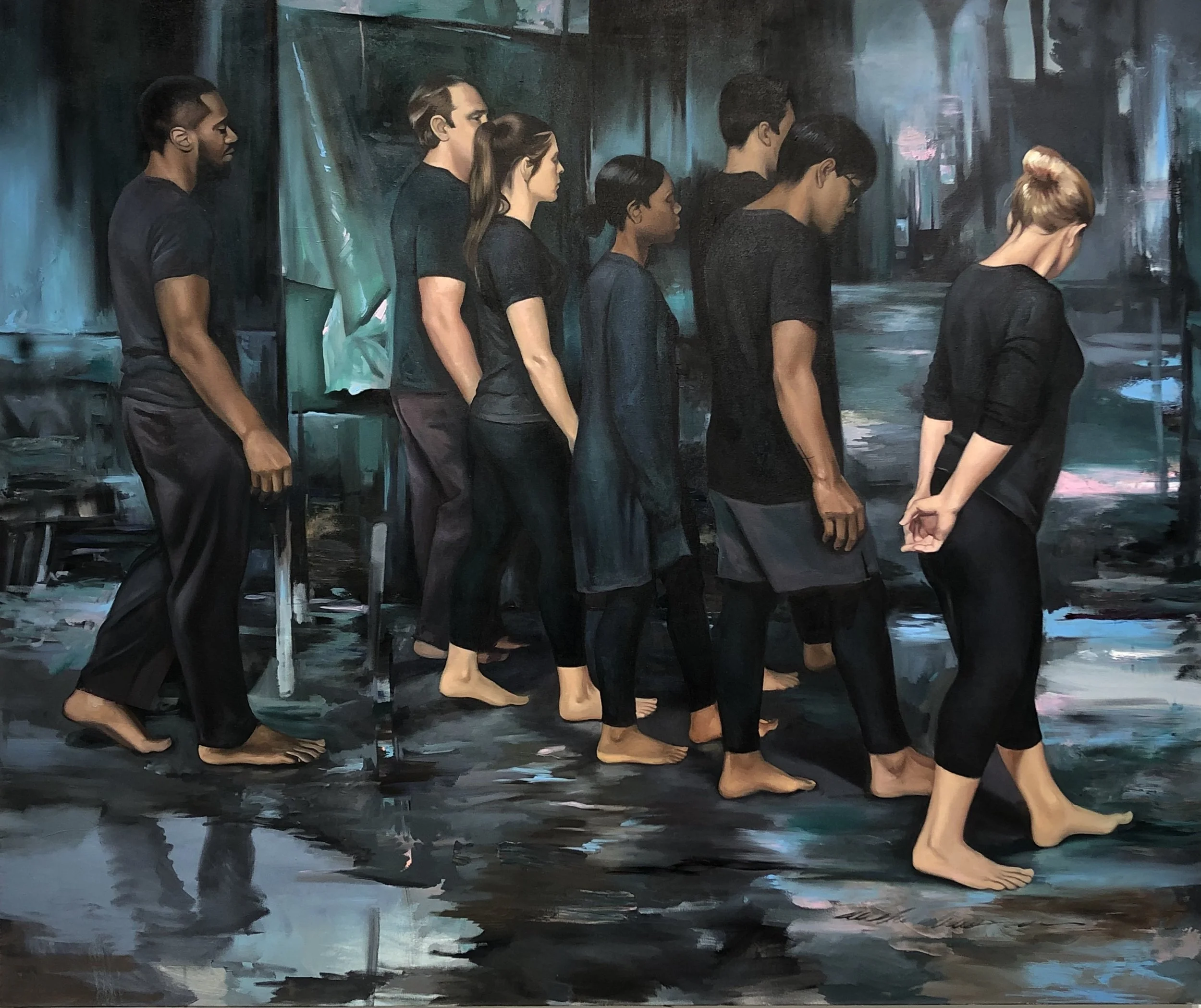 Followers
Oil on Canvas 60 x 72 inches