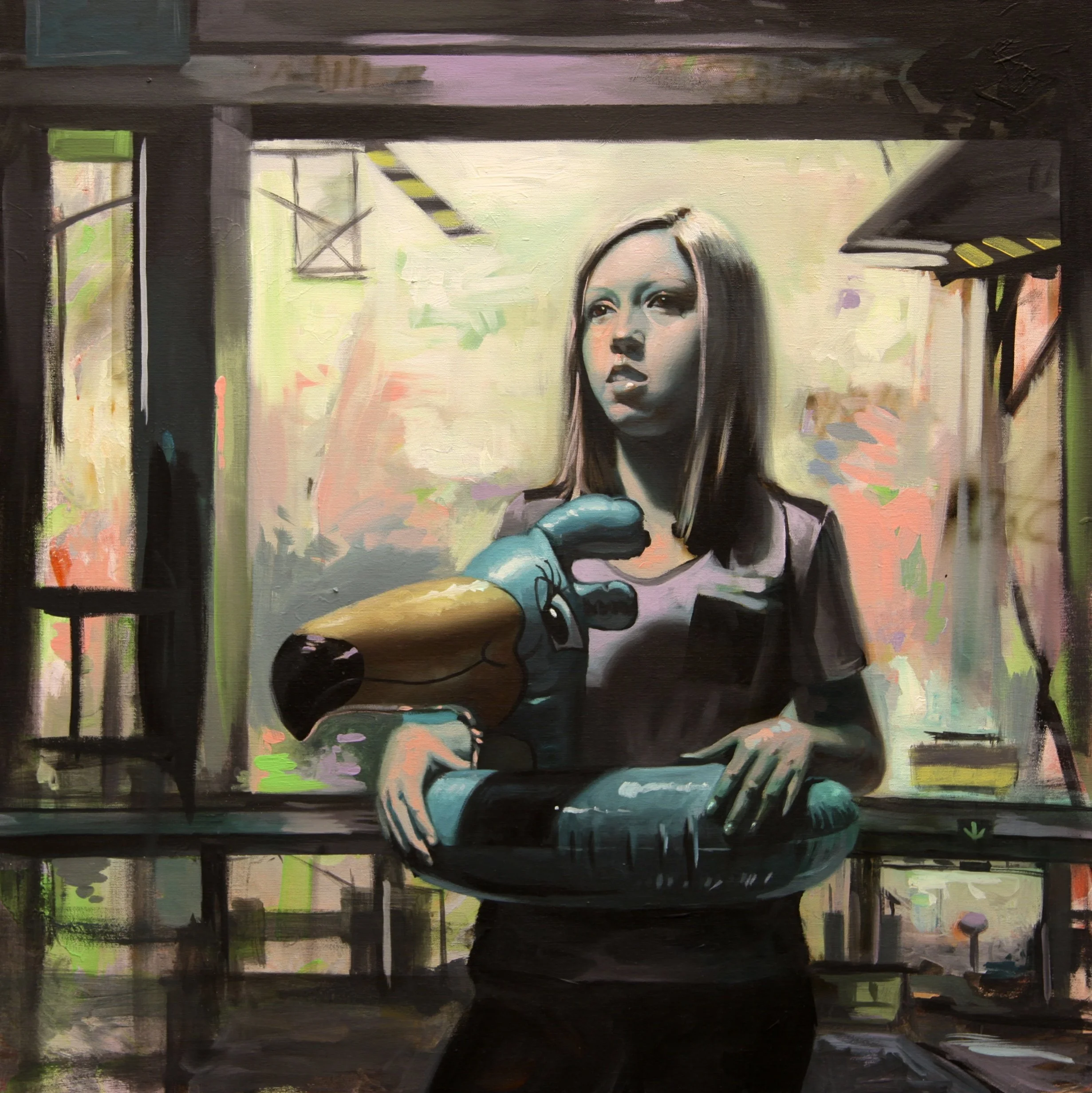 Turnpike
Acrylic on canvas 28 x 28 inches