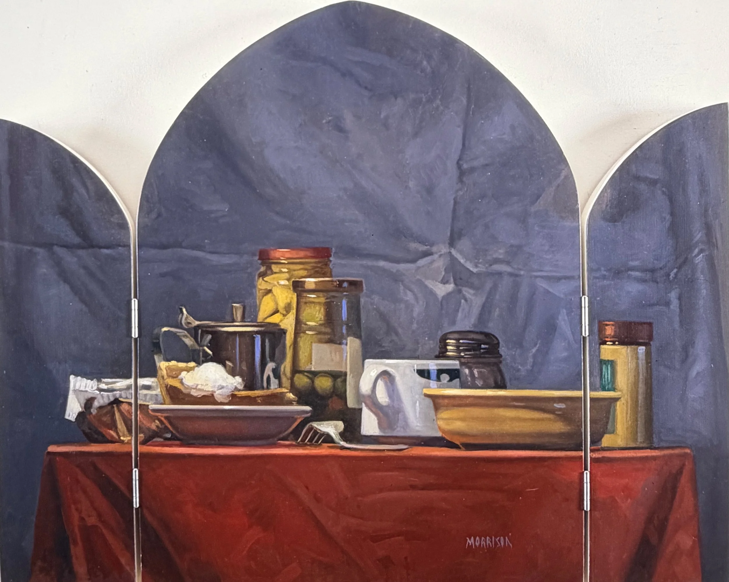 Pumpkin Pie
Oil on panel (triptych) 23 3/4 x 30 inches
