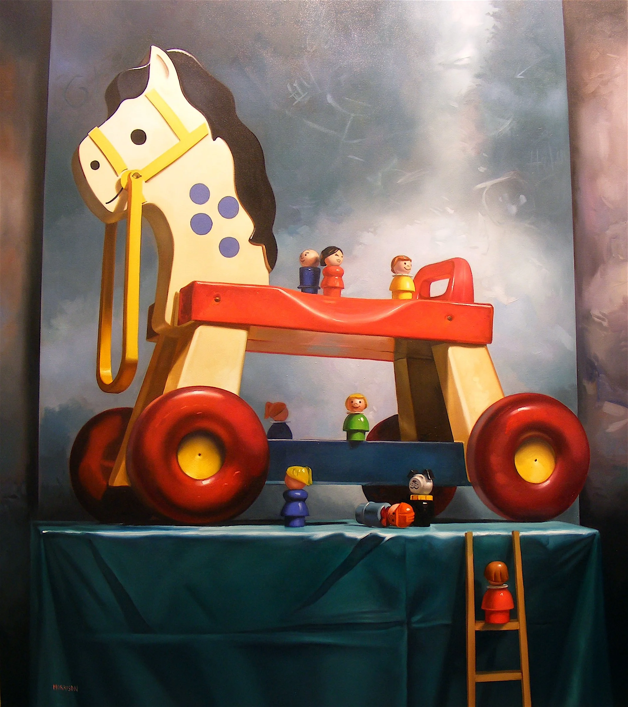 Trojan Horse
Oil on canvas 72 x 64 inches