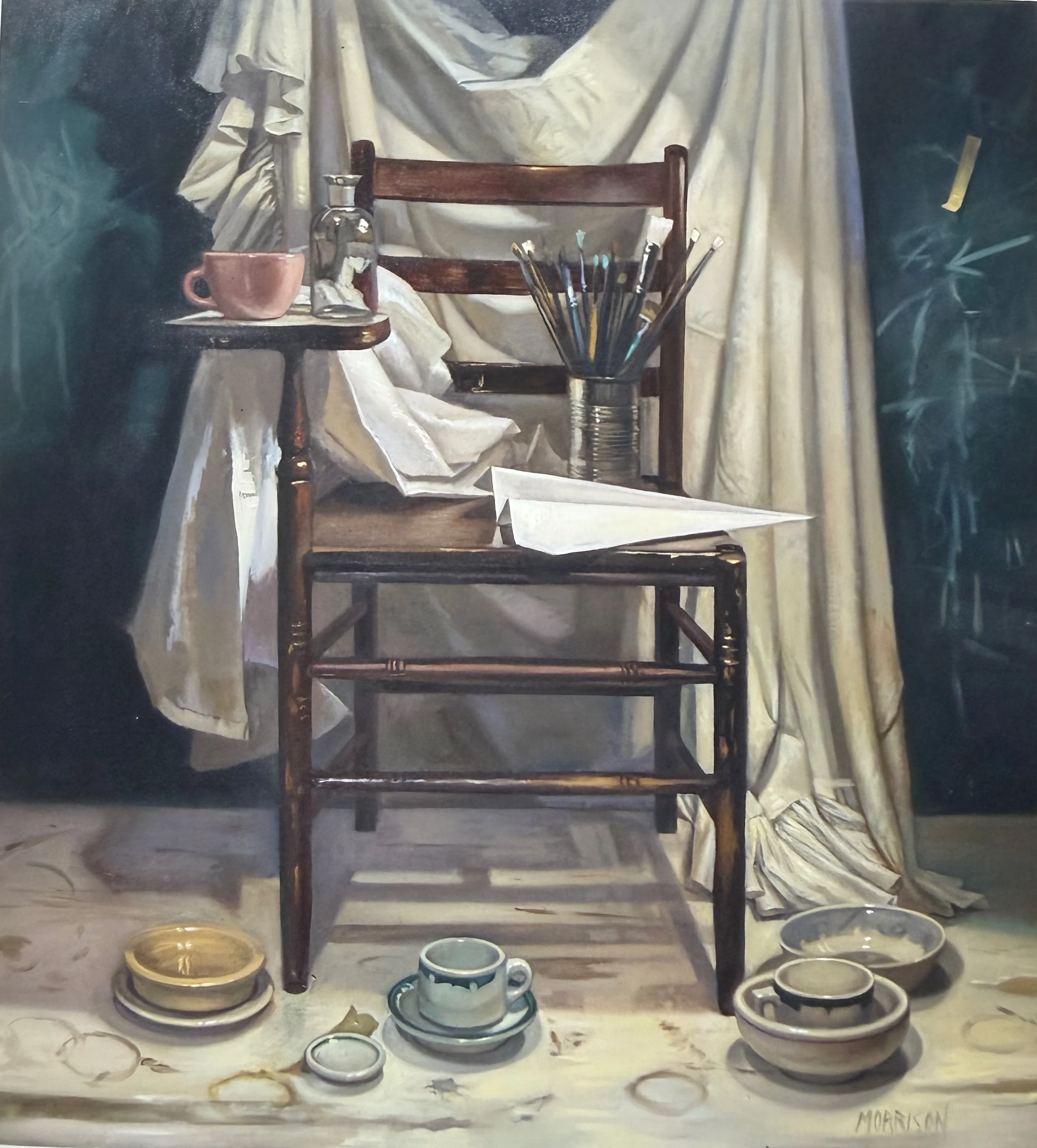 In the Pilot Seat
Oil on canvas 48 x 44 inches