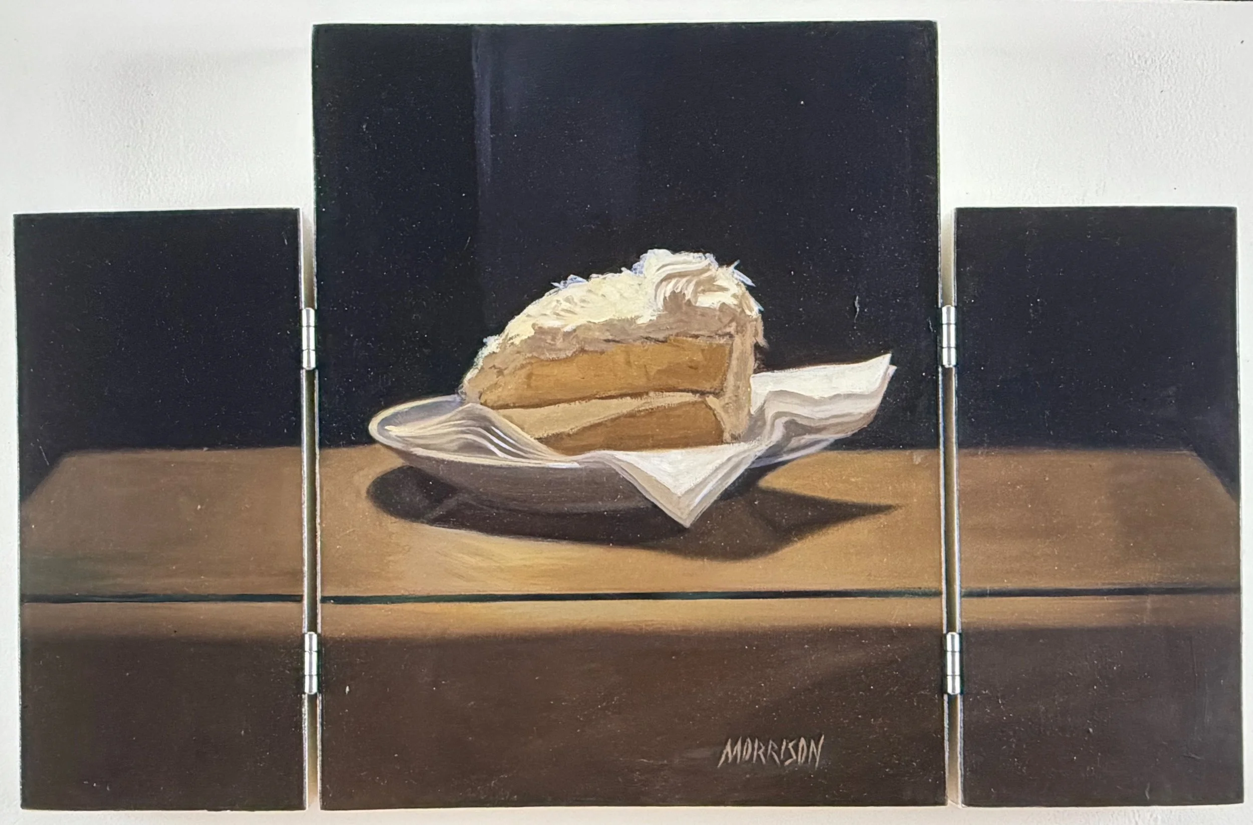 "Coconut Cake"
Oil on panel (13.25 x 21.5 in)