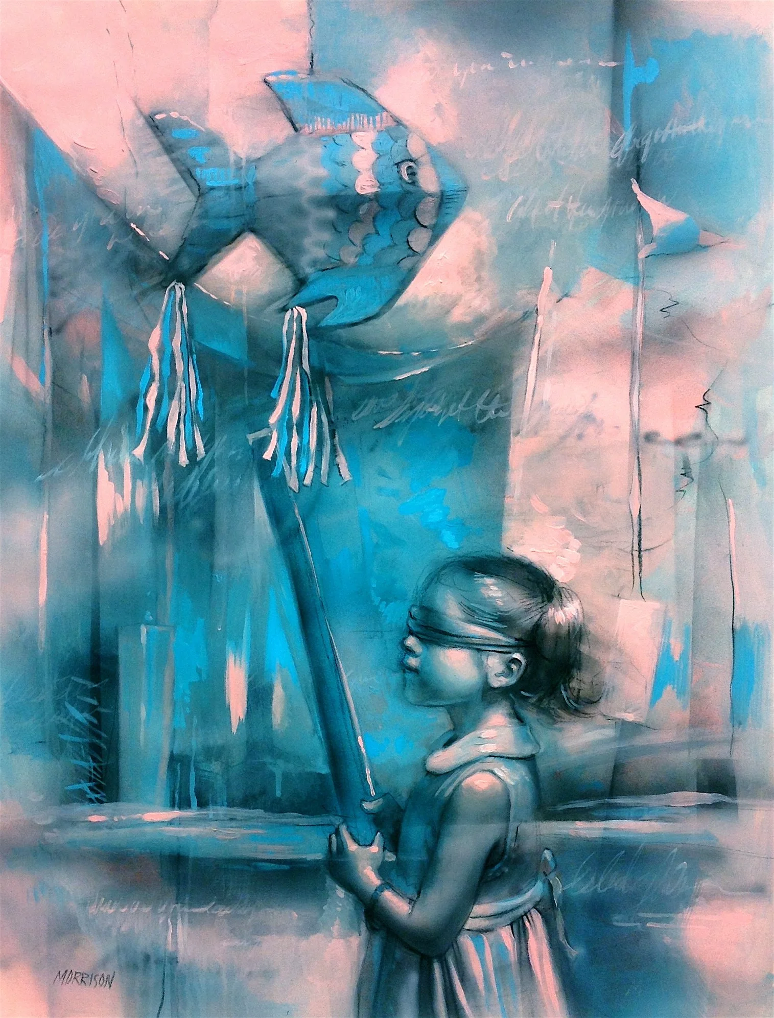 Party Girl
Mixed media on paper 30 x 24 inches