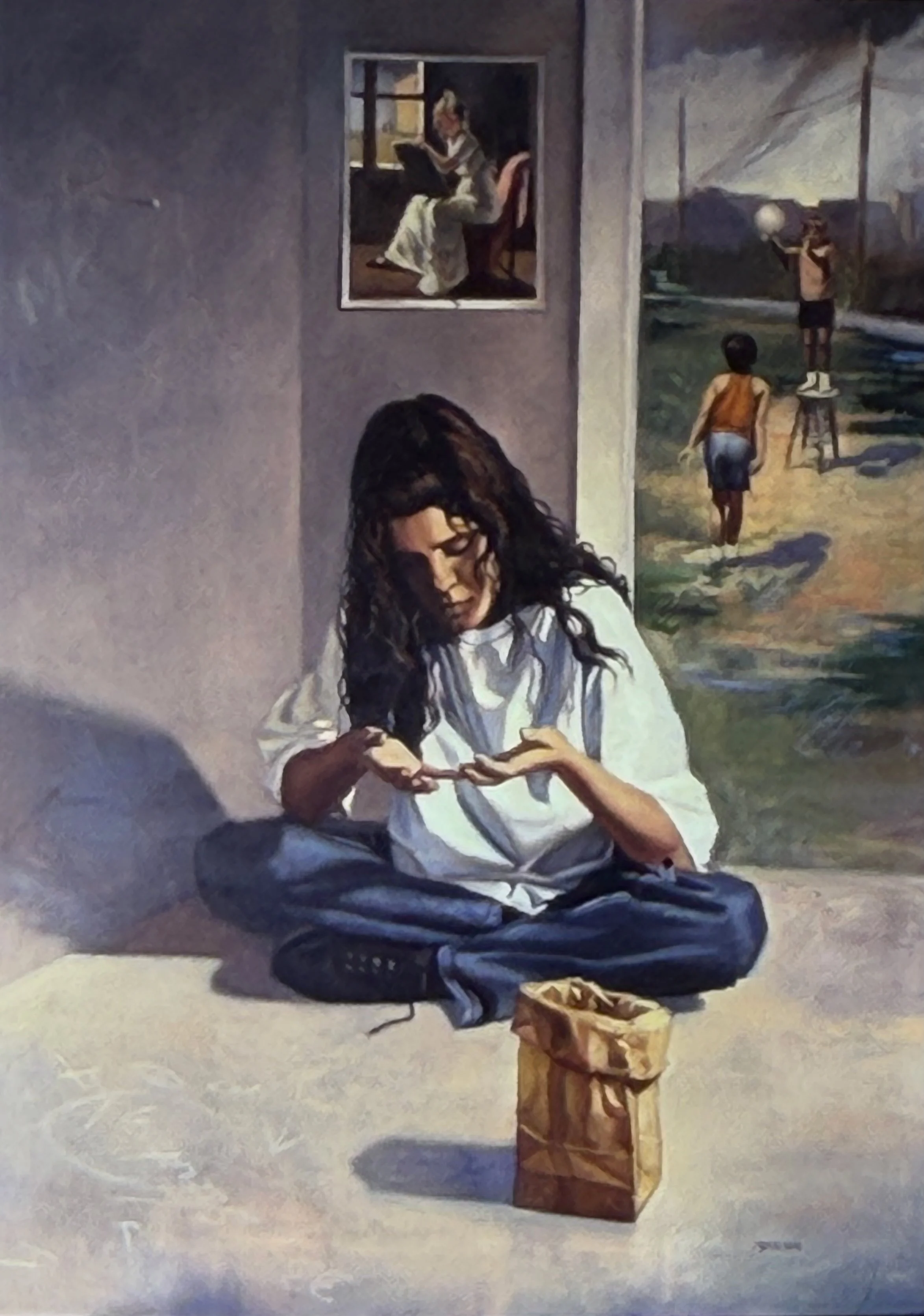 Gathering Storm 1996 Oil on canvas 60 x 48 inches