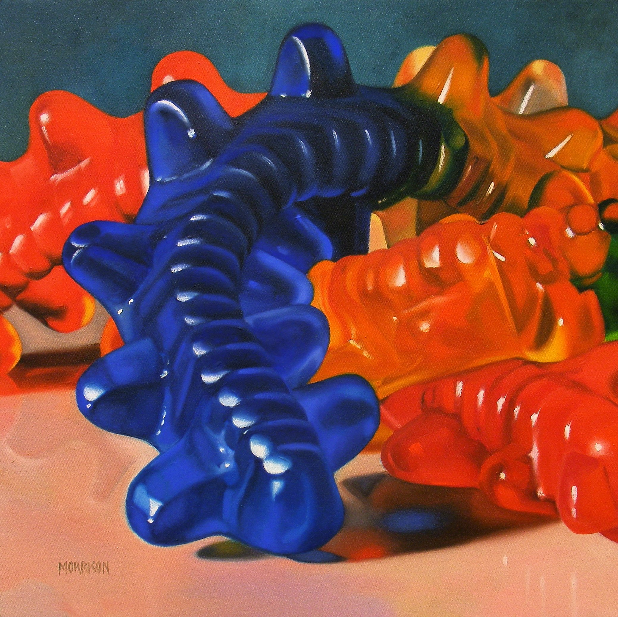 Centipedes
Oil on canvas 24 x 24 inches