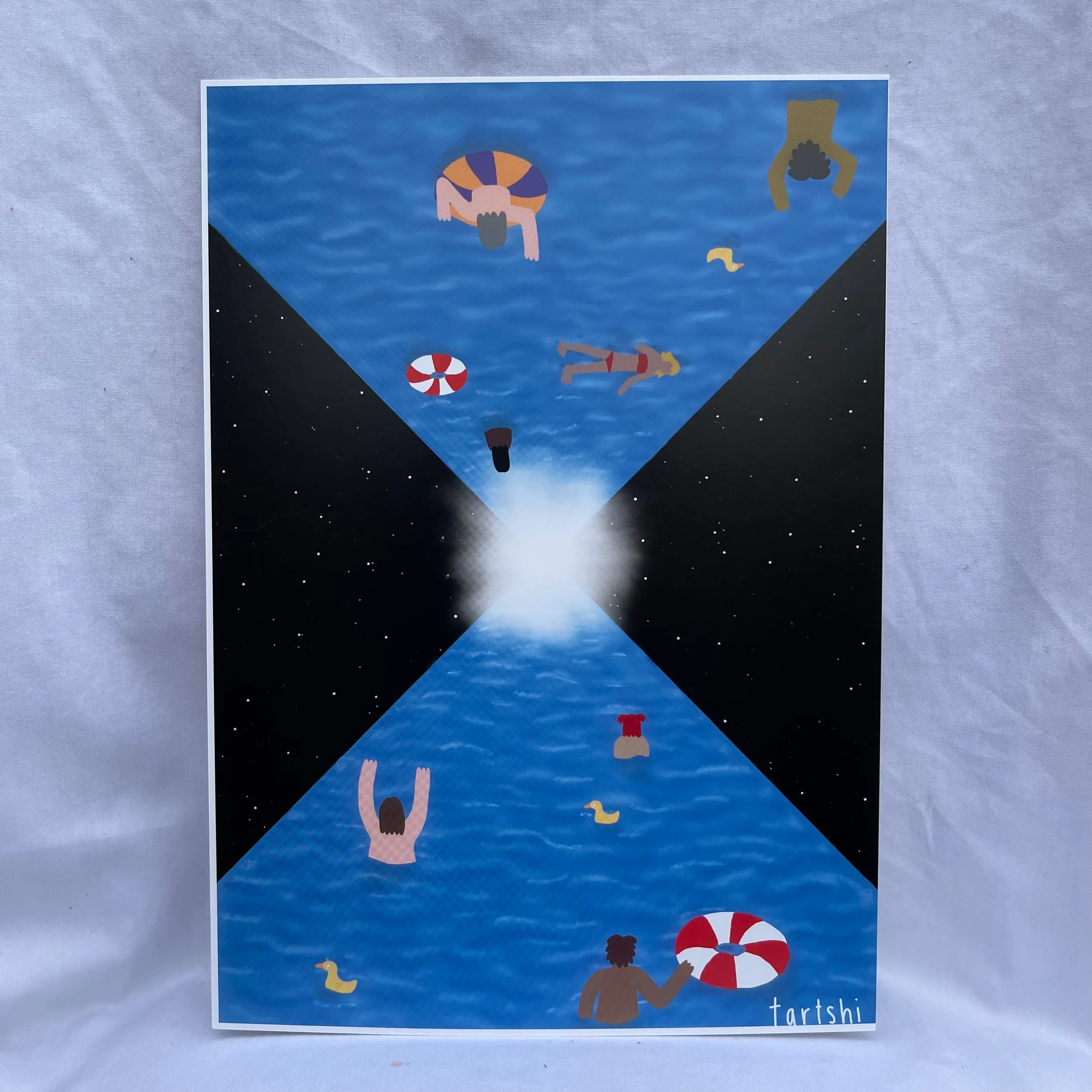 Swimming in the universe (A4 Print)