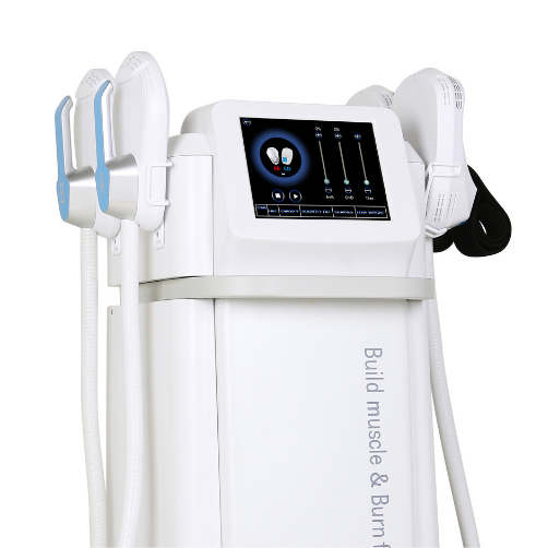 Medical device with multiple handpieces and a touchscreen display