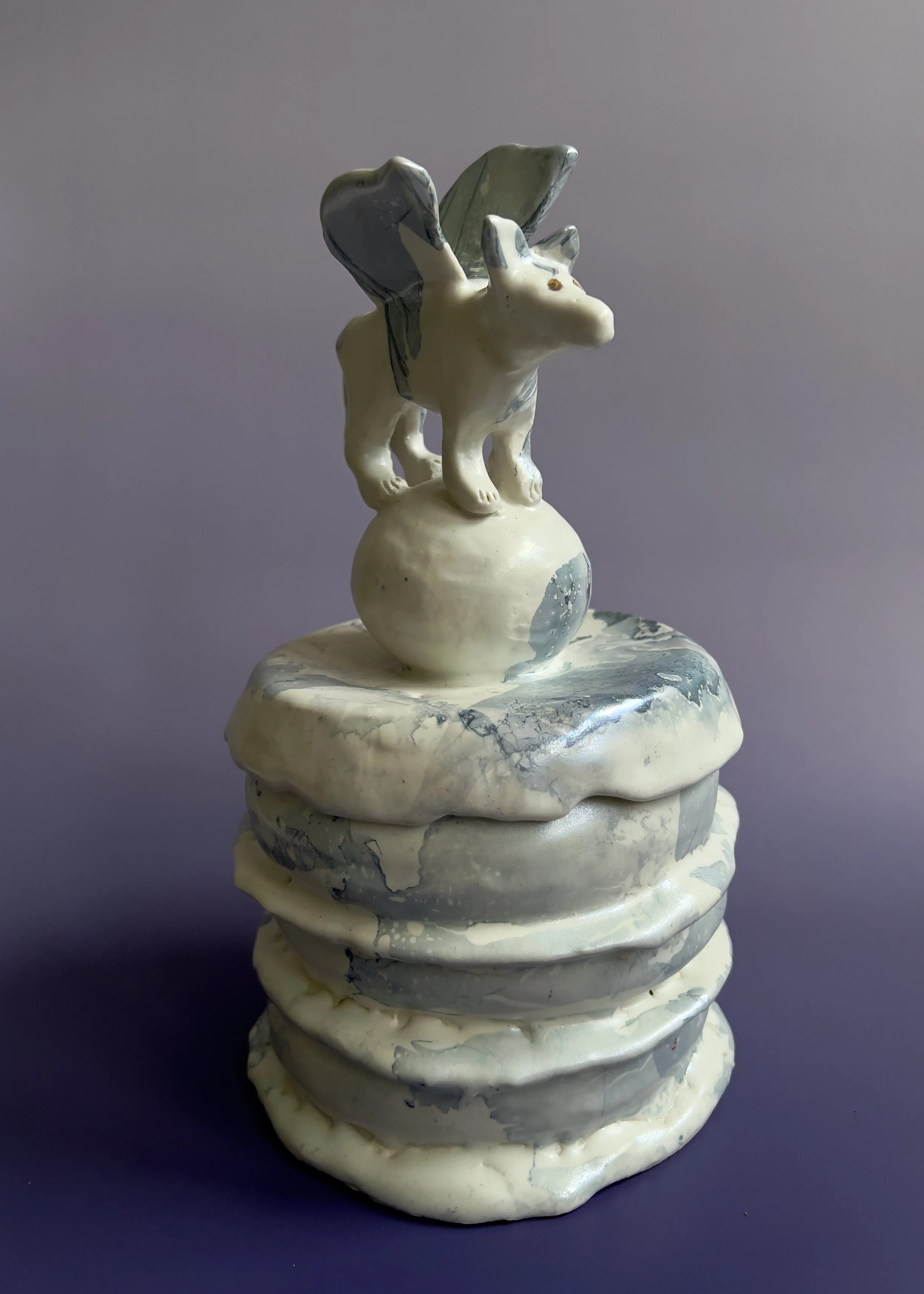 Winged Animal - Sculptural Ceramic Vessel