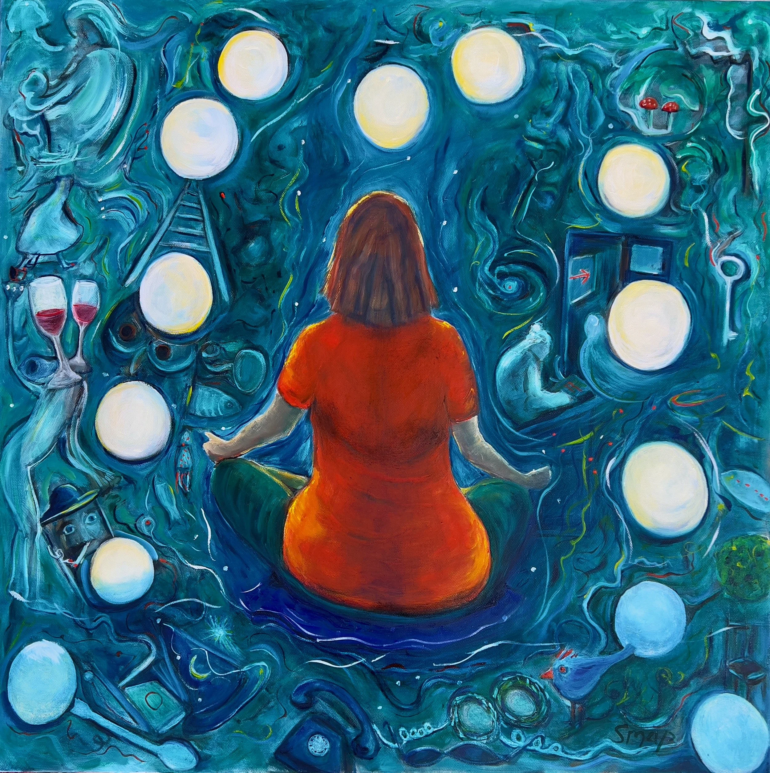 Monkey Mind, Meditation Painting