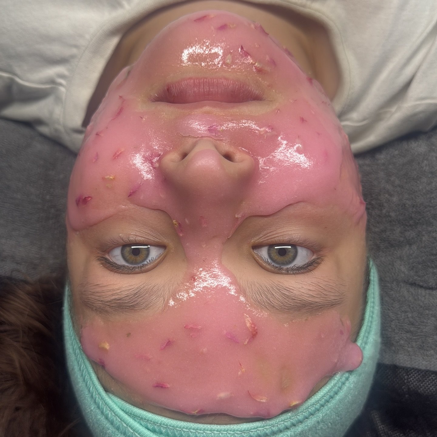 My silly little girl!! Pre teen facials and young female athlete massage! #teenfacial #babyloveskin #youngskin #kidfacialspaservice #royaljellymask