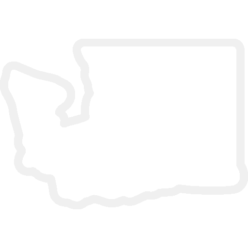 Outline of the state of Washington on a blank background.