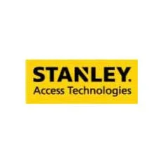 STANLEY Access Technologies logo with yellow background and black text