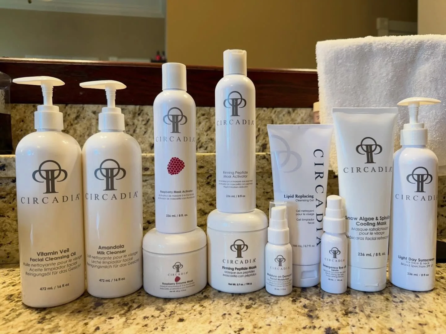 Prepping for an incredible treatment that instantly firms and brightens the skin. It dramatically increases skin elasticity and visibly reduces wrinkles. This facial contains ingredients that stimulate collagen and elastin production at the cellular 