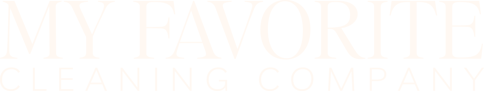 text logo: My Favorite Cleaning Company