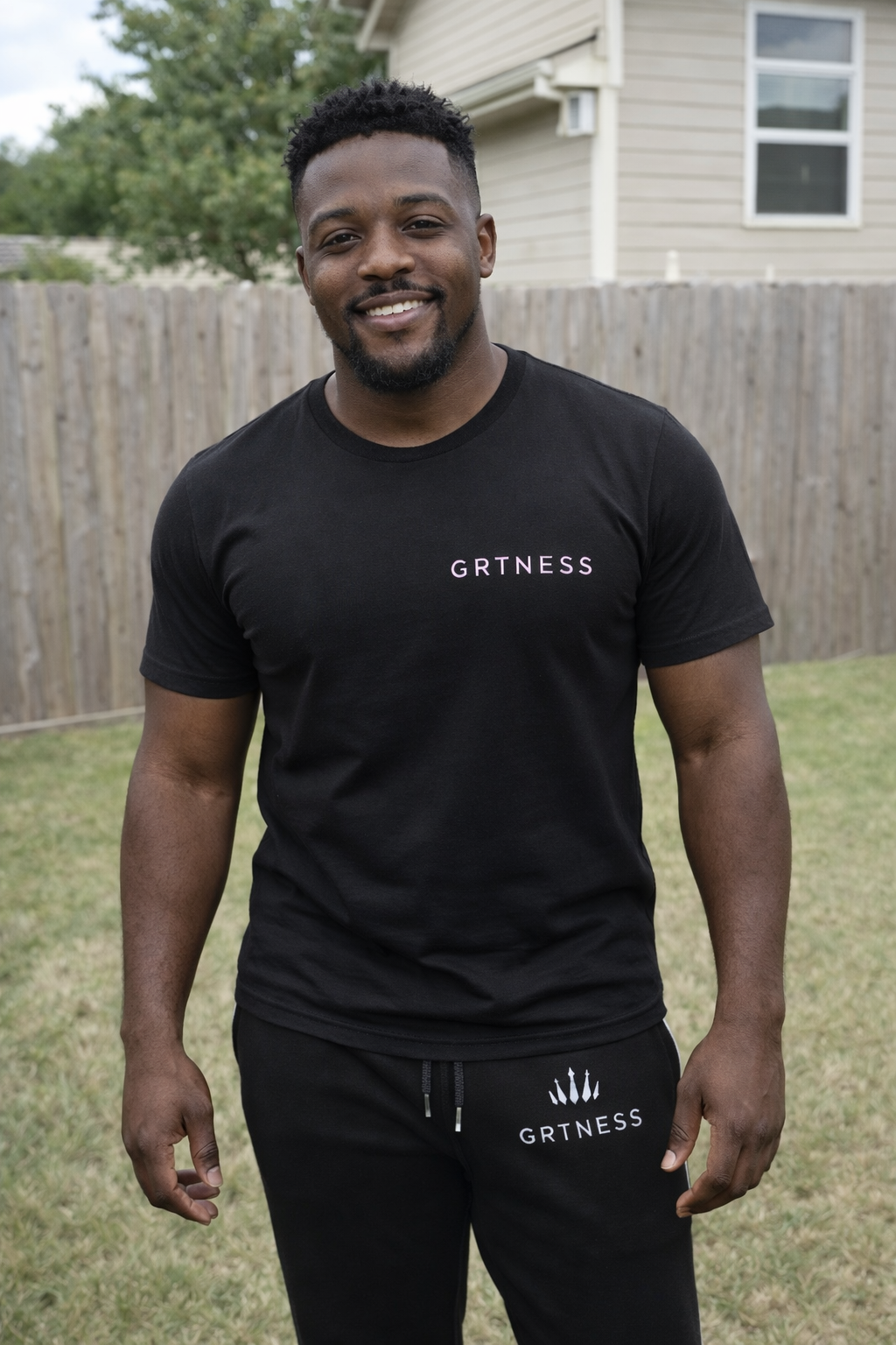 GRTNESS T-SHIRT(white print)