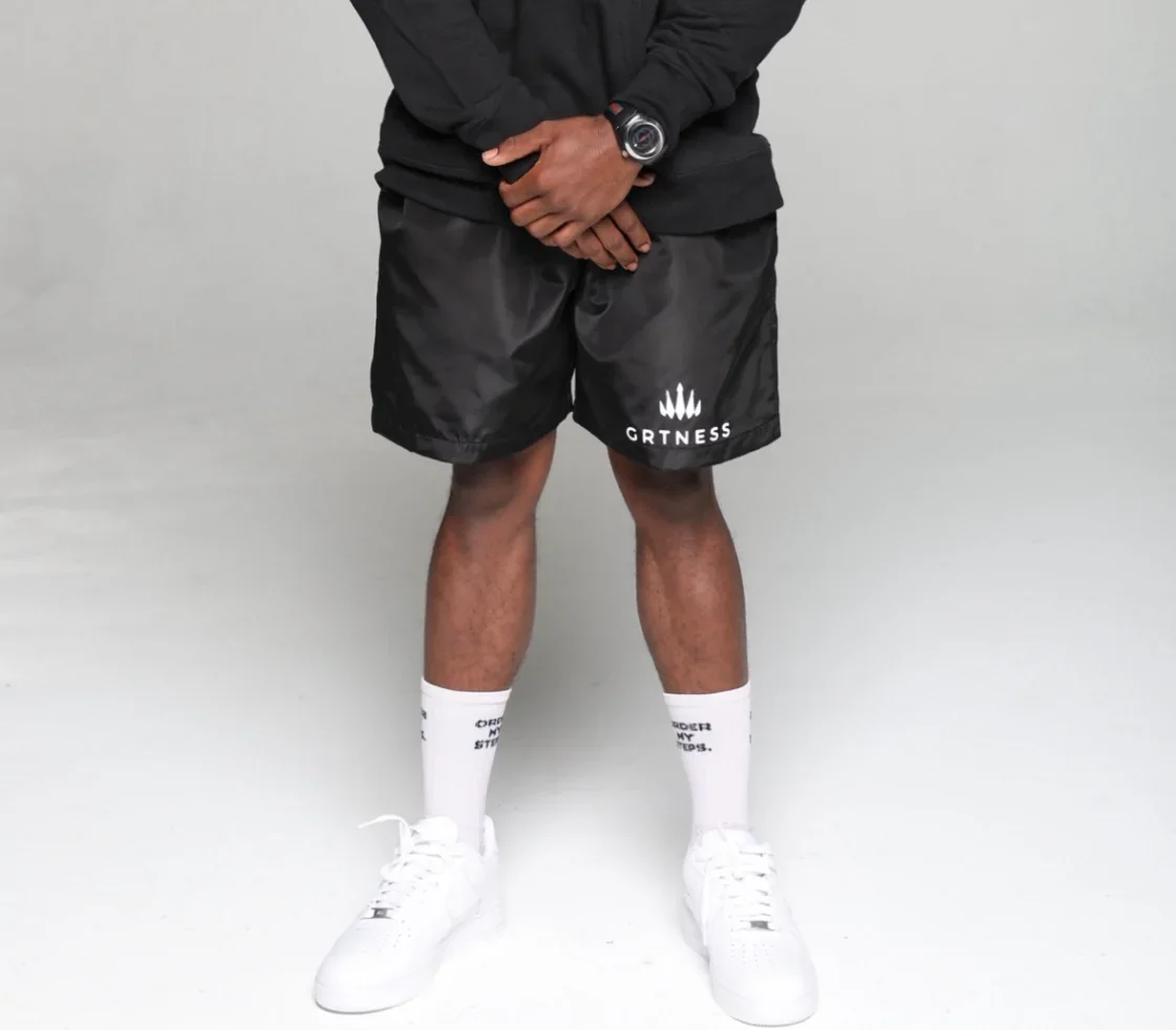 GRTNESS SHORTS (WHITE LOGO)