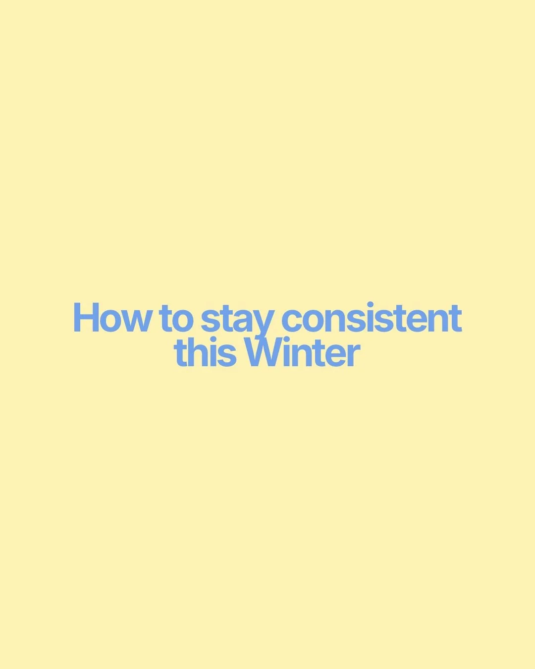 Winter has a way of making us want to stay under the doona, hit snooze, and promise ourselves we&rsquo;ll move tomorrow ❄️

The truth is, motivation isn&rsquo;t something most people have every day.

The people who stay consistent through winter aren