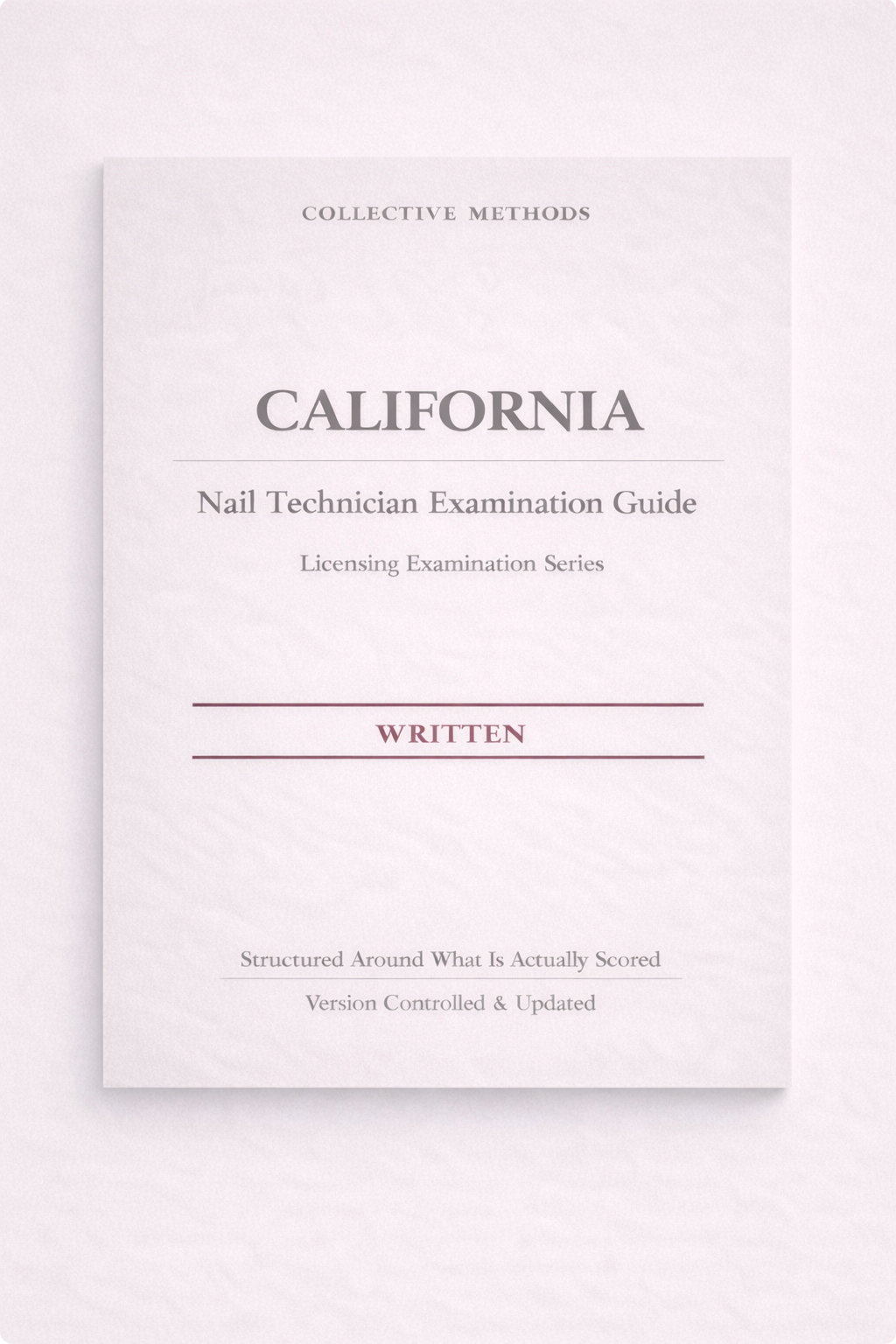 California Nail Technician State Examination Guide