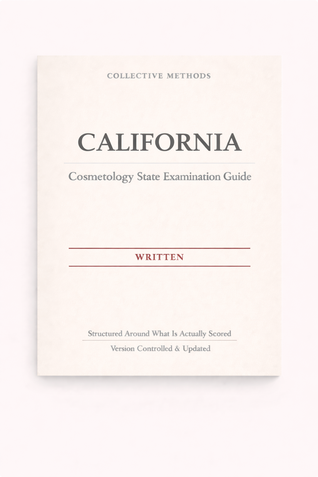 California Cosmetology State Examination Guide – Written