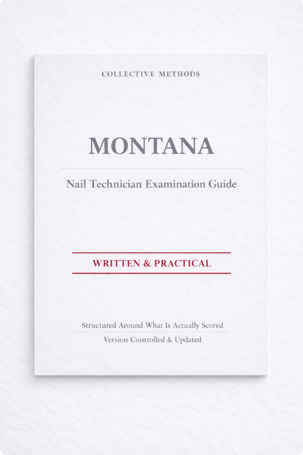 Montana Nail Technician Examination Guide