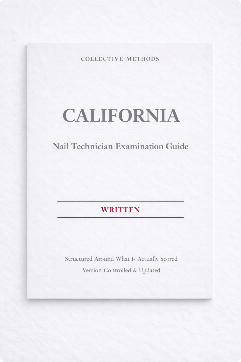 California Nail Technician State Examination Guide