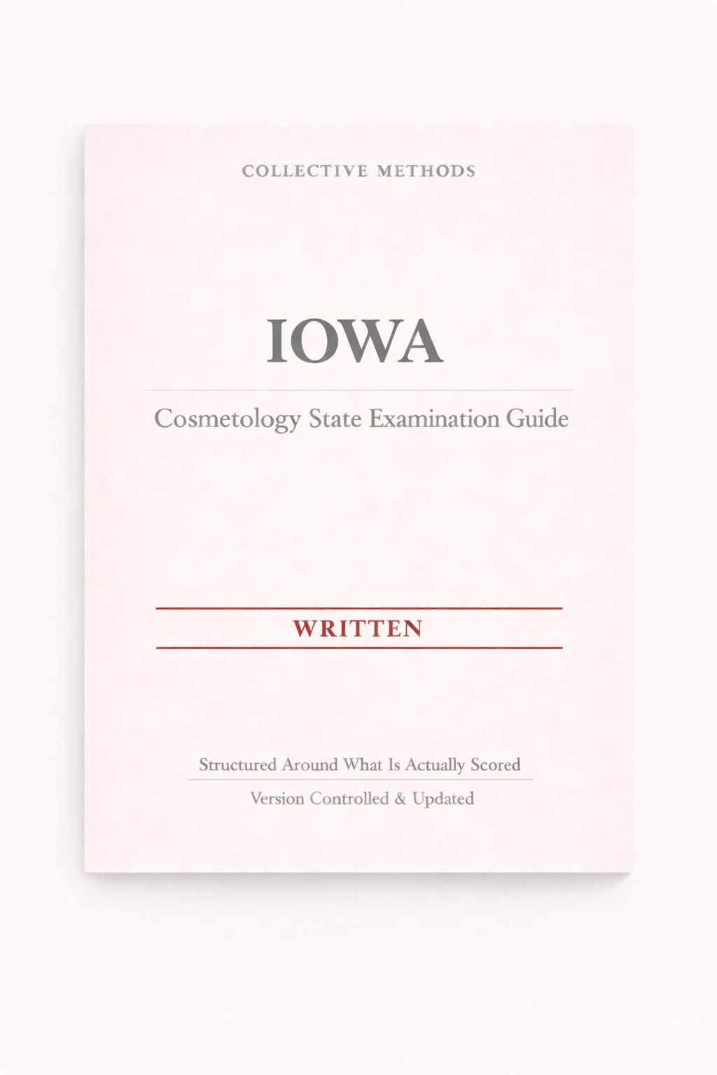 Iowa Cosmetology State Examination Guide – Written