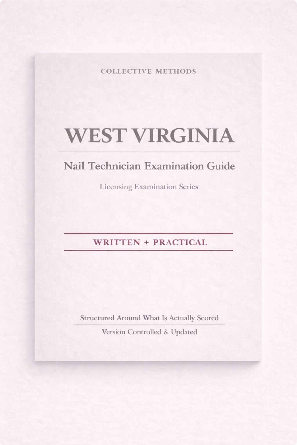 West Virginia Nail Technician State Examination Guide