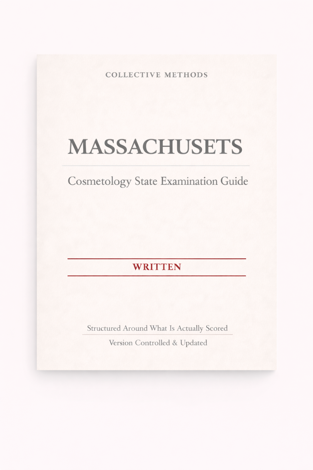 Massachusetts Cosmetology State Examination Guide — Written