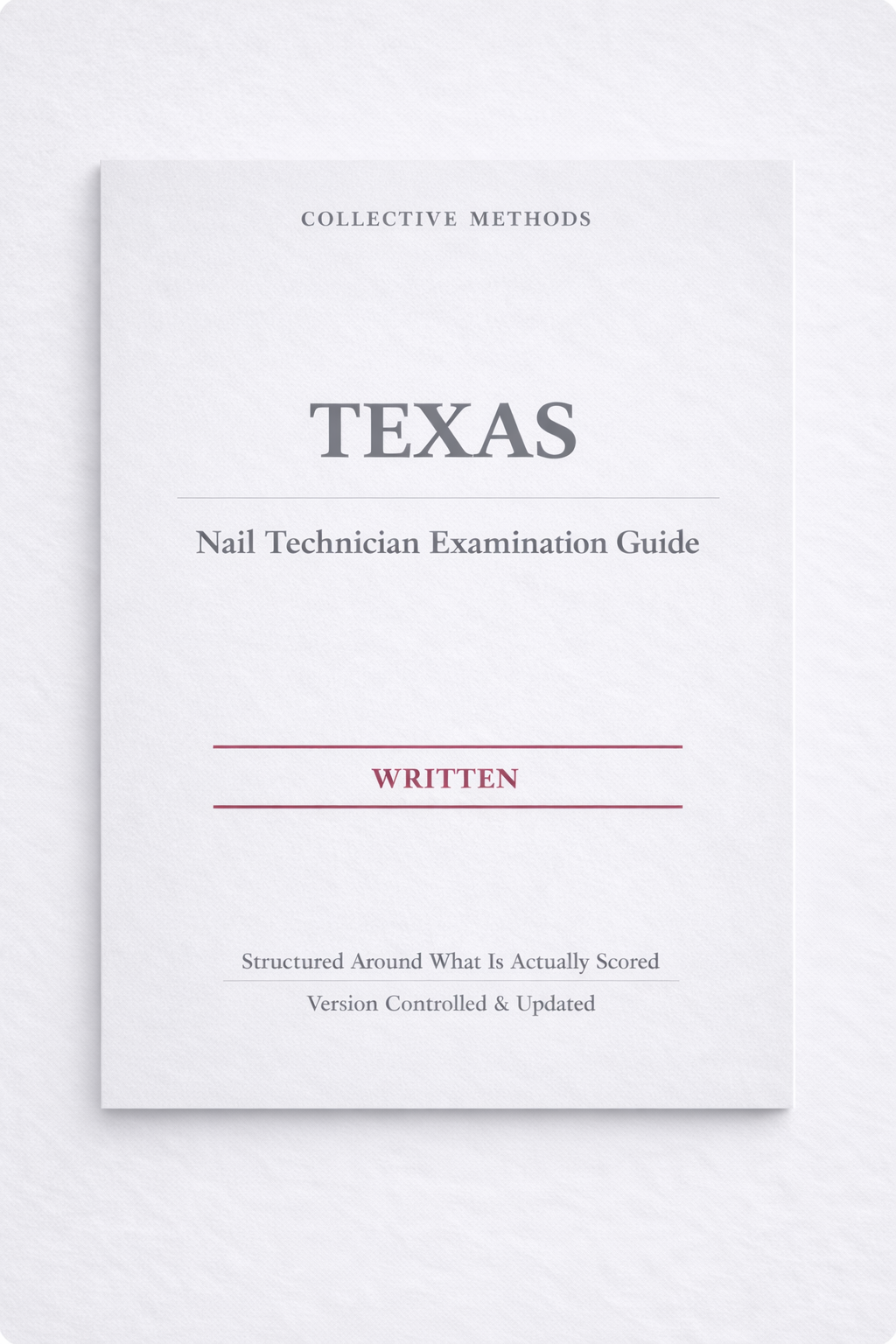 Texas Nail Technician State Examination Guide