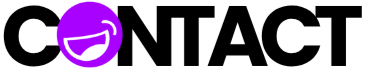 Purple circular emoticon with a wide smile and squinting eyes.