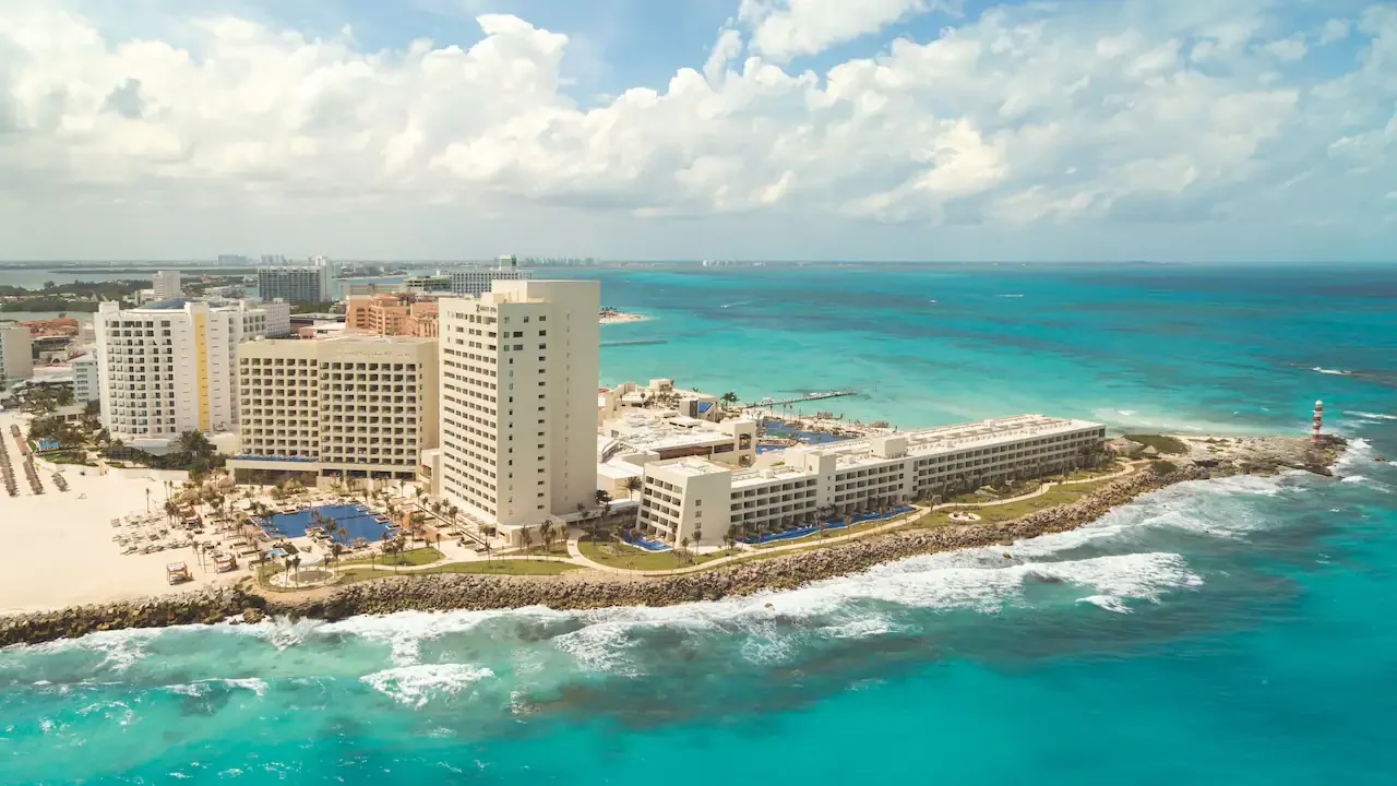 Hyatt Ziva Cancun Aerial View