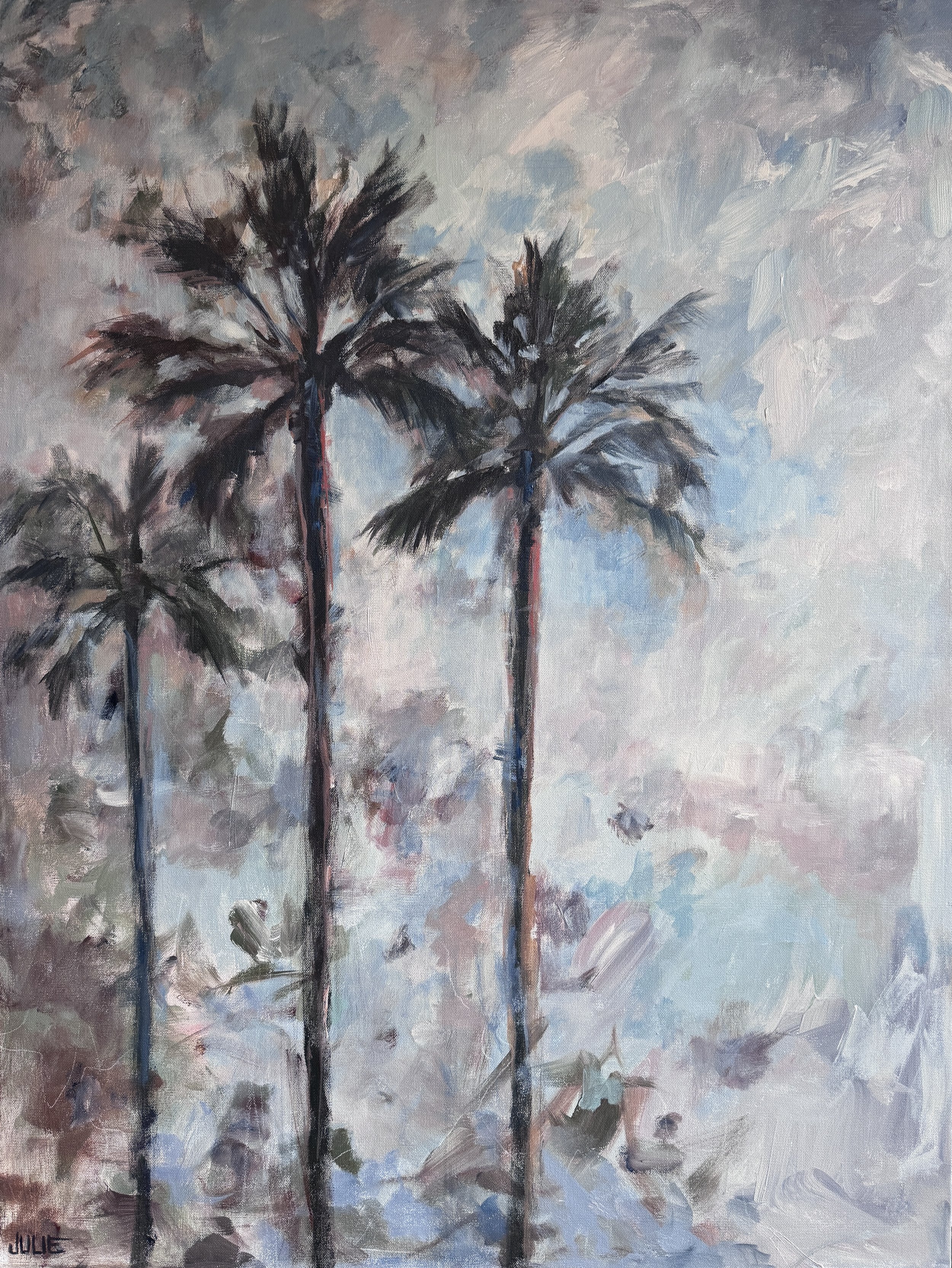 Cloudy Day Palms