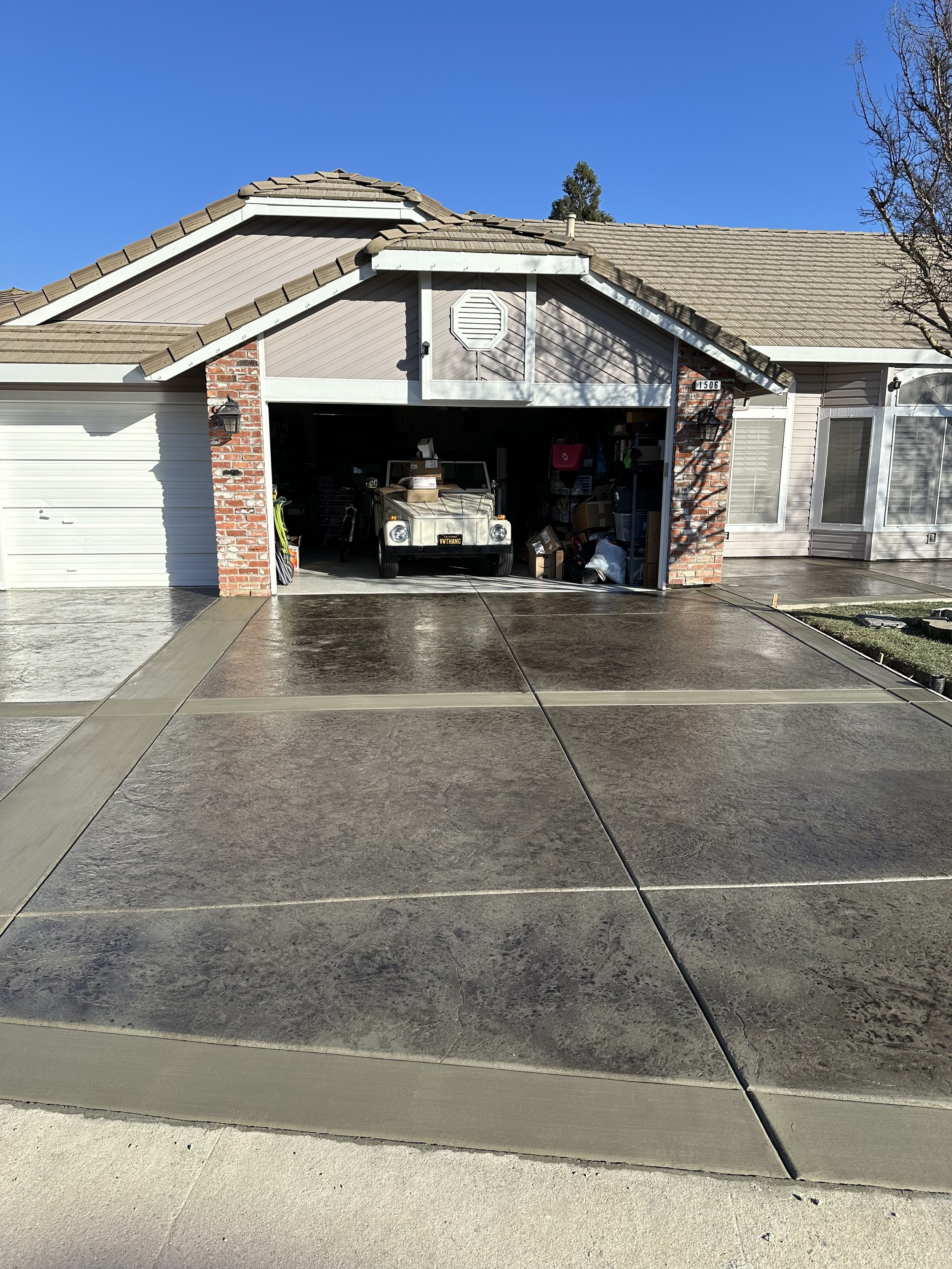 Stamp Driveway replacement