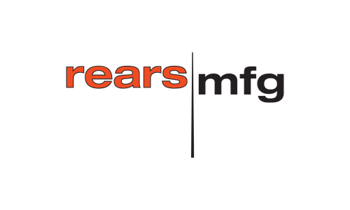 Logo with the words 'rears' in red and 'mfg' in black, separated by a vertical line.