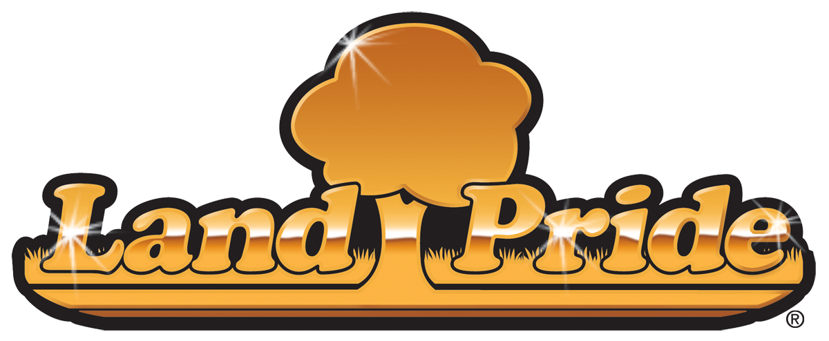 Logo for 'Landy Pride' with stylized text and a tractor or farm-related graphic.