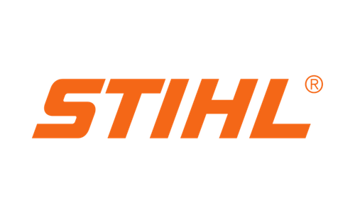 STIHL logo in orange and black.