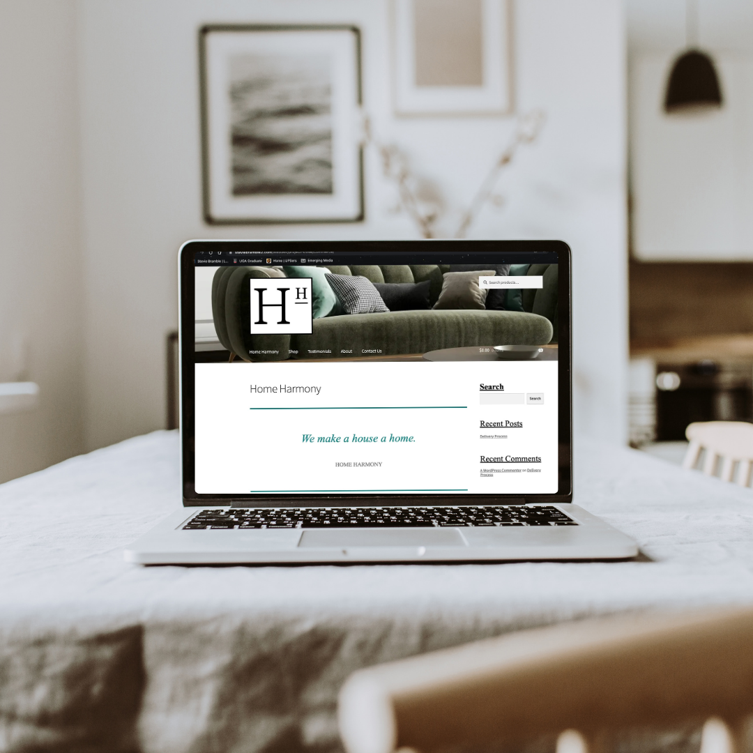 Home Harmony eCommerce Page