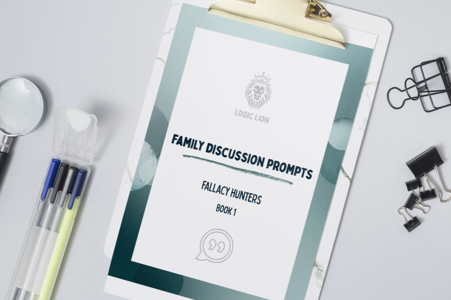 Logic Lion Fallacy Hunters Family Discussion Prompts for Critical Thinking