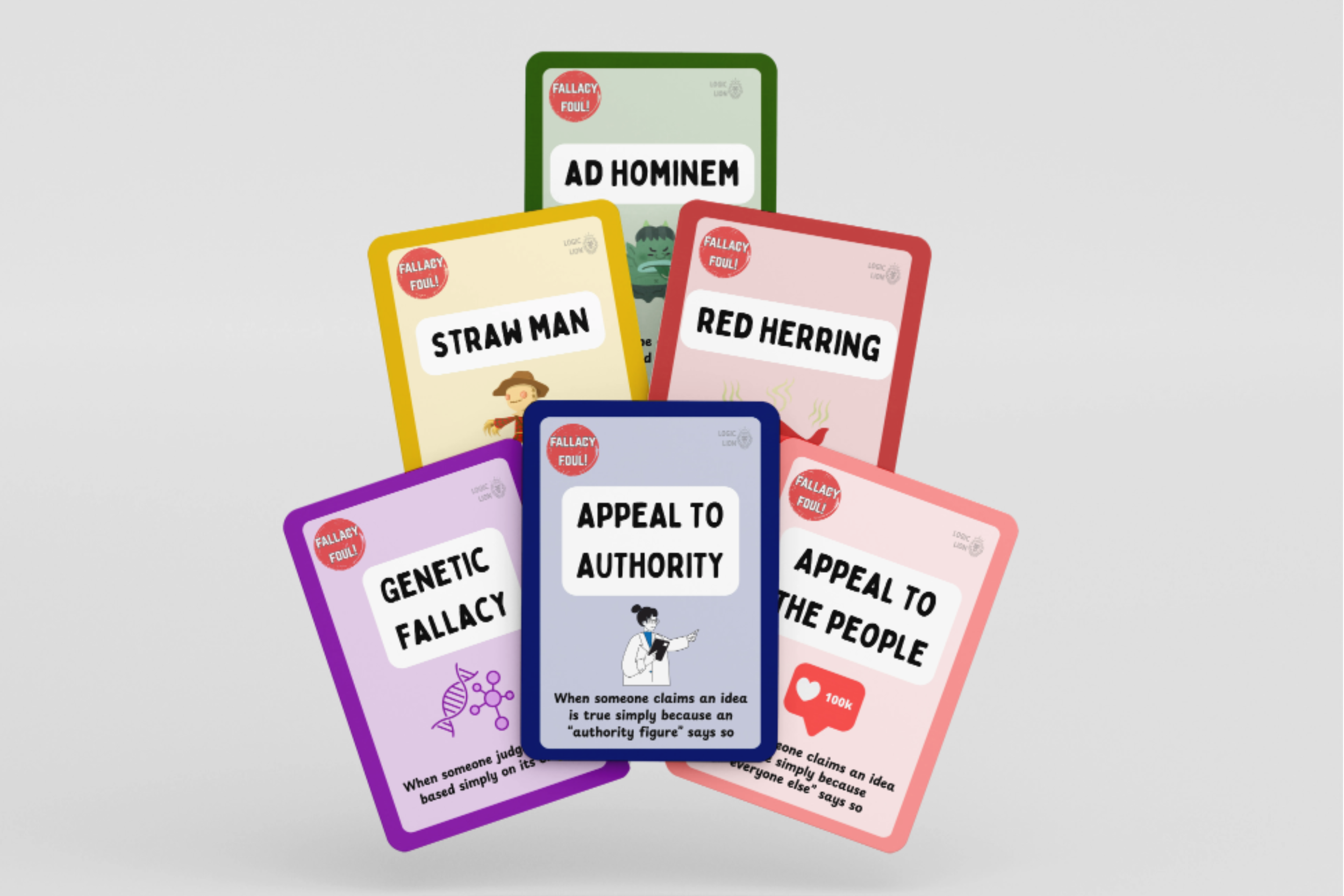 Logic Lion Fallacy Hunters Fallacy Foul! Flashcards