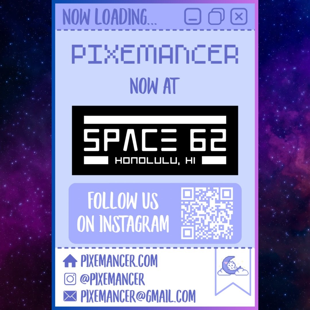 🚀 MISSION ACCOMPLISHED: THE PIXEL REVOLUTION HAS LANDED!

Space 62 has officially secured a high-priority shipment! We are thrilled to announce that we are a carrier of @pixemancer at our Ala Moana flagship.

Pixemancer is famous for their signature