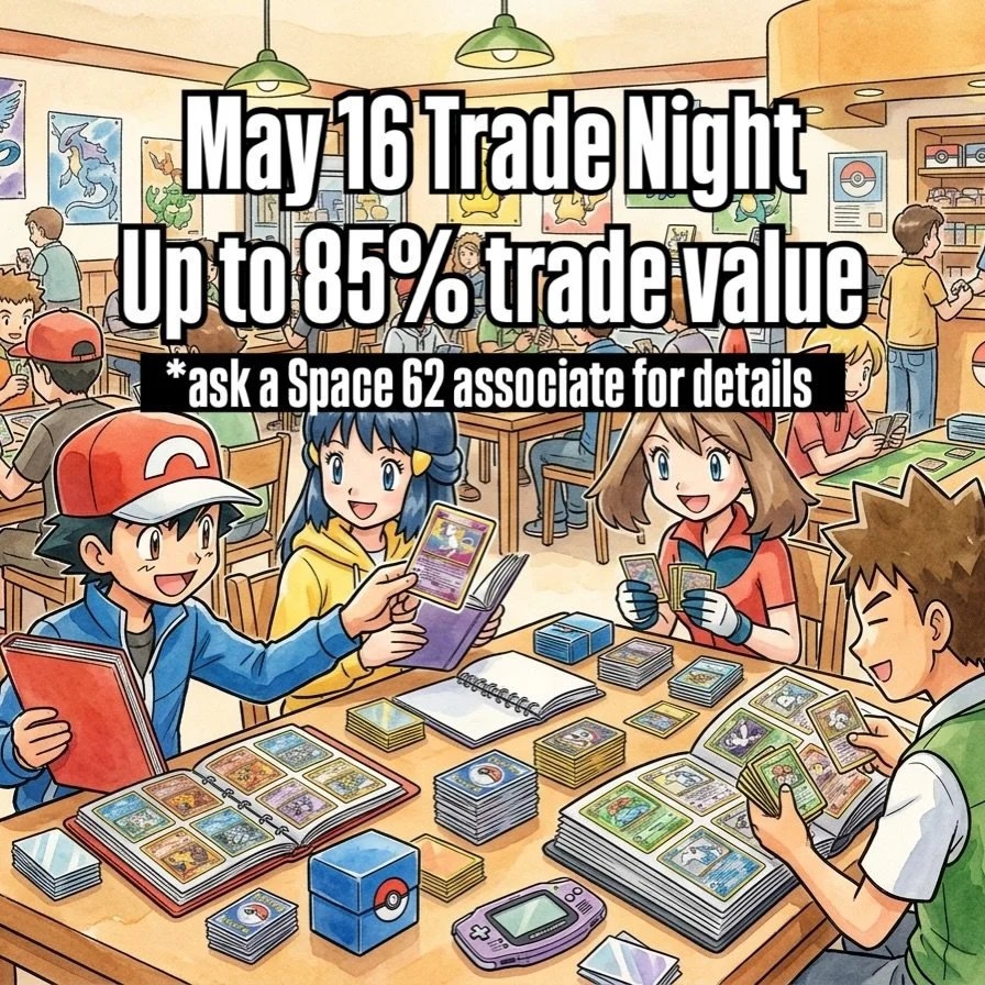 Get your binders, slabs, and sealed product ready! Tonight from 4:00 PM to 10:00 PM, we are hosting our Trade Night at our Ala Moana flagship location.
If you are looking to trade up to that next major grail, tonight is your chance. We are offering u