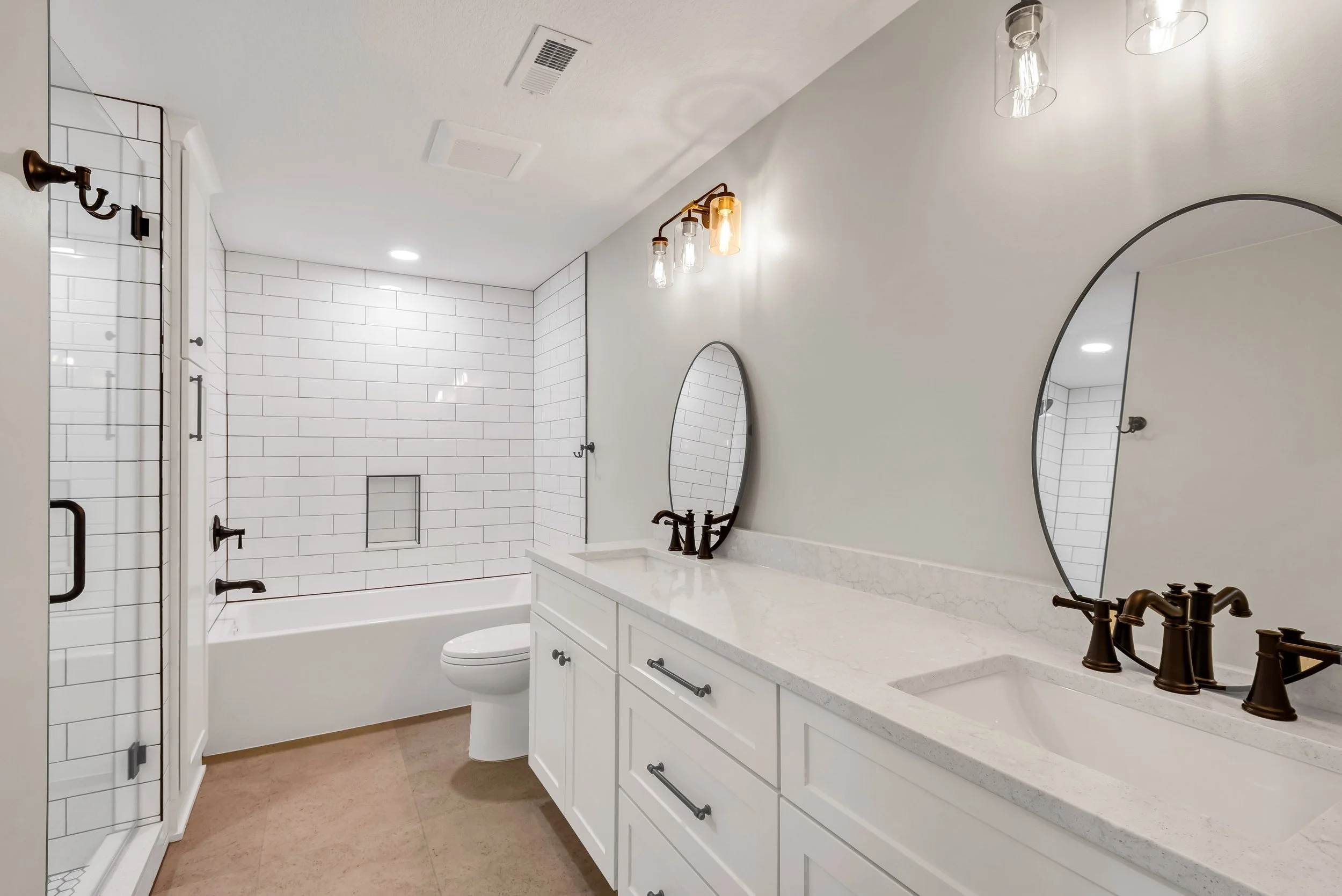 Dual Bathroom Update 
