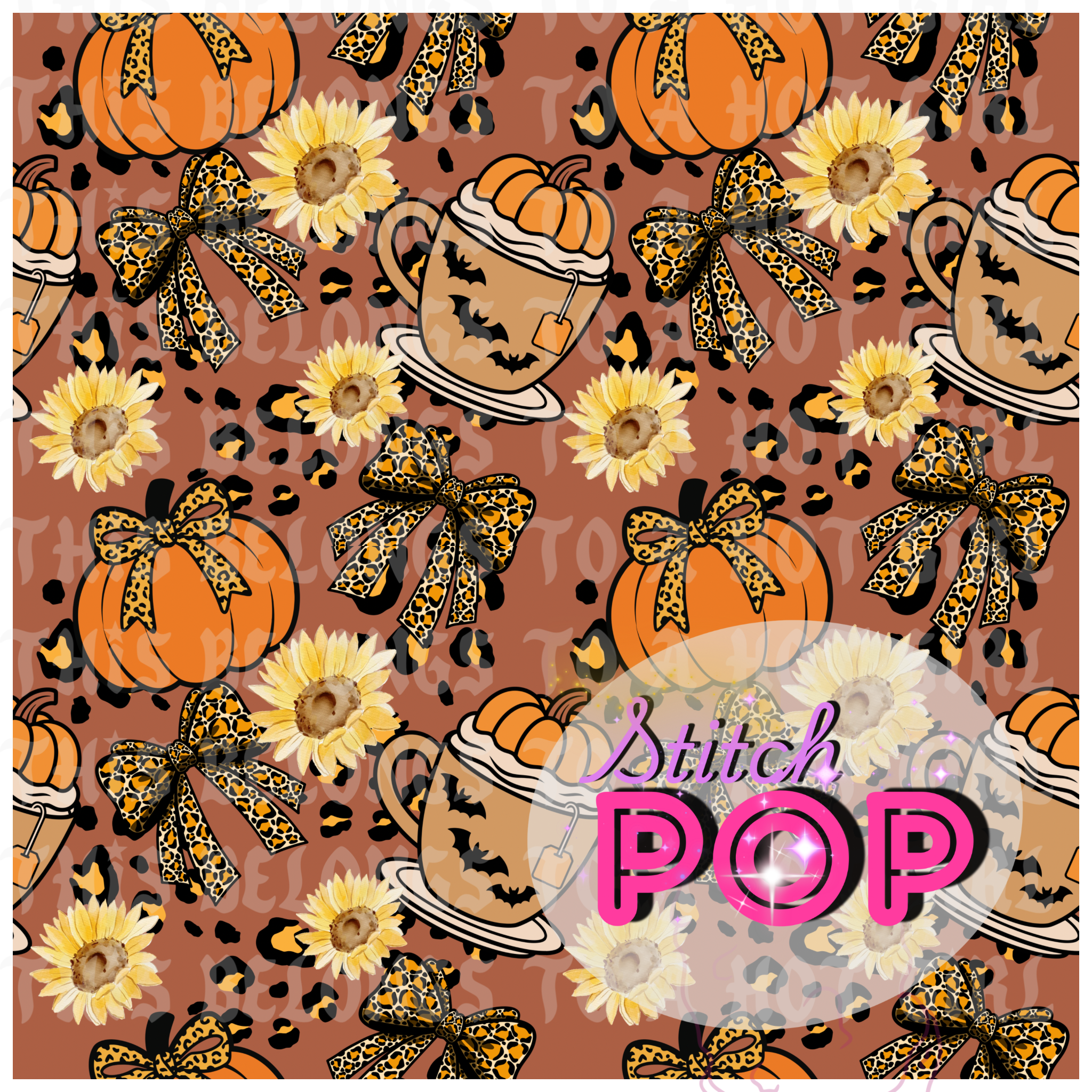 Cheetah Pumpkin- Seamless File