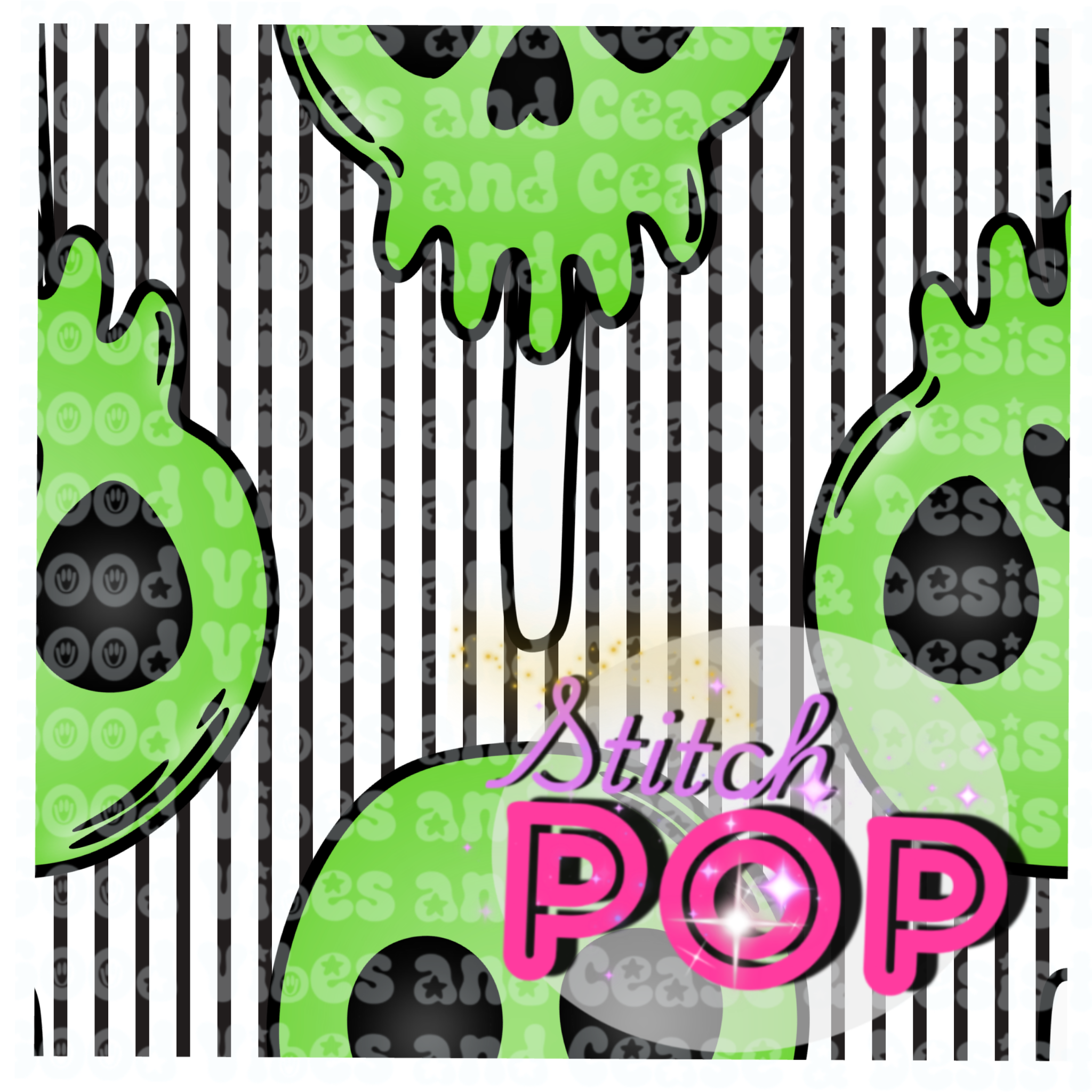 Poison Apple Stripes- Seamless File