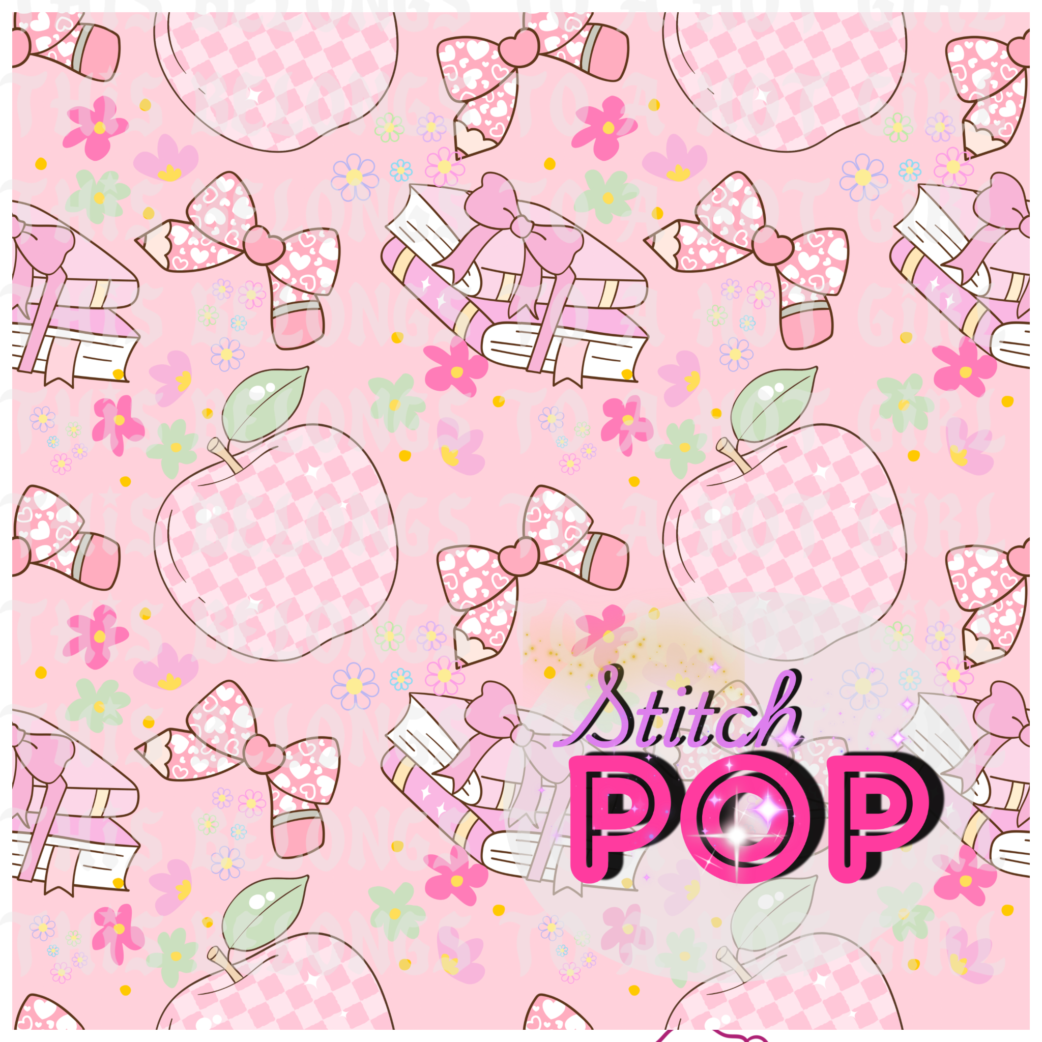 Back to School Pink -Seamless File