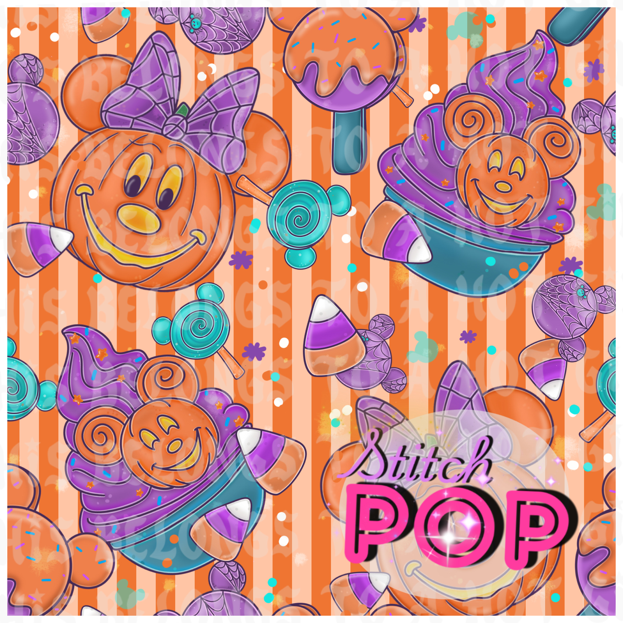Magic Halloween Orange - Seamless File