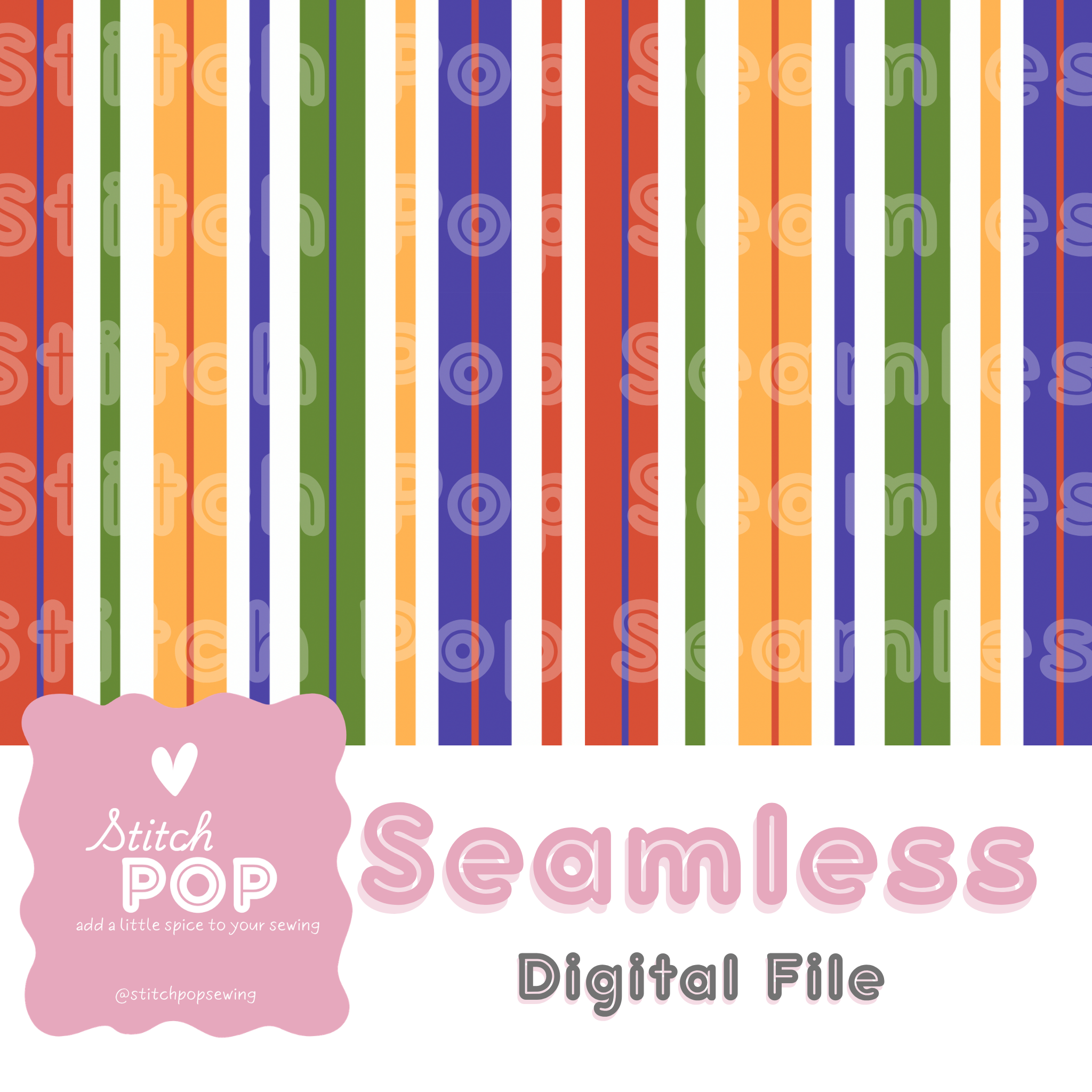 Tutti Frutti Stripes - Seamless File