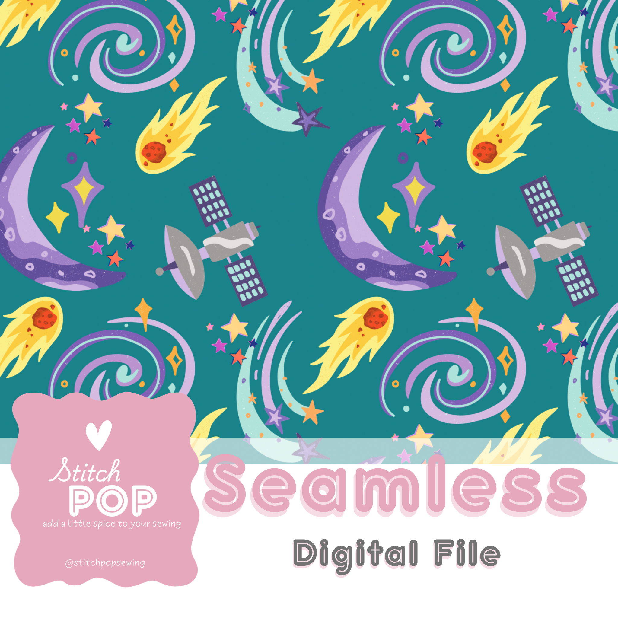 Space Blue - Seamless File